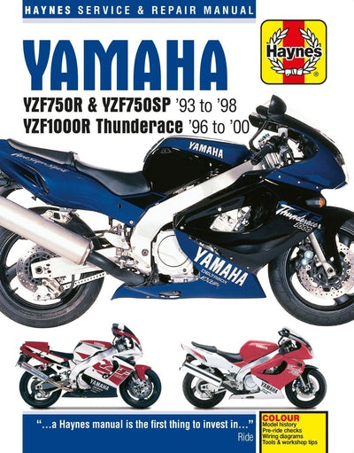 Haynes Manual YZF750R,SP 93-98, YZF1000R Thunderace 96-00