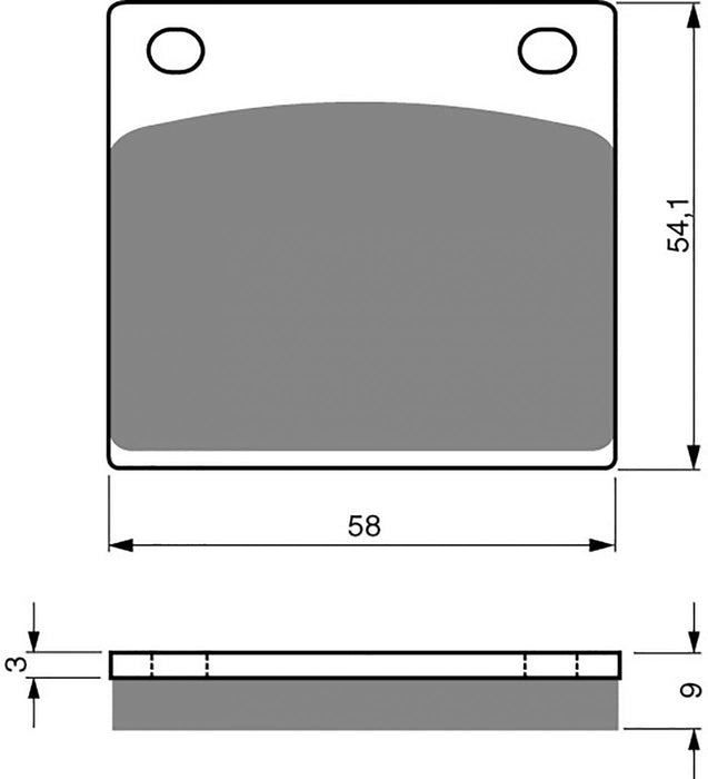 Rear Right Goldfren Brake Pad Fits Kawasaki ZG 1300 A2 1985