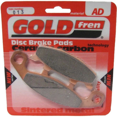 Front Right Goldfren Brake Pad Fits Kawasaki GPX 600 R ZX600C2 1989