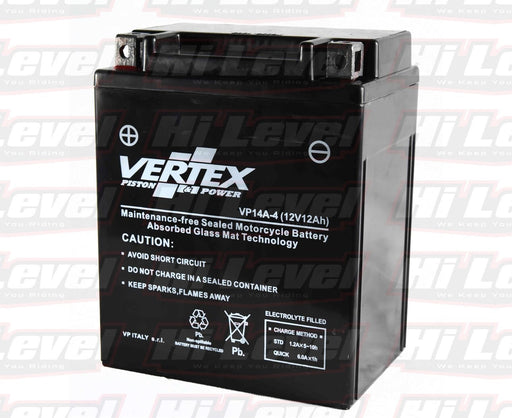Vertex Motorcycle Battery Fits Yamaha YFM 350 UJ Big Bear 4UH4 CB14-A2 1997 – motorcycle part available from UK stock