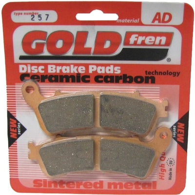 Front Left Goldfren Brake Pad Fits Honda CBF 600 NA9 2009