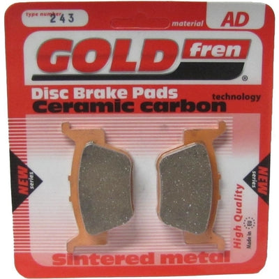 Rear Right Goldfren Brake Pad Fits Honda TRX 450 R9 2009