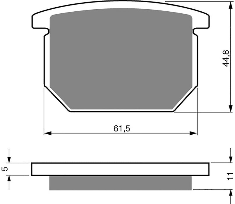 Front Right Goldfren Brake Pad Fits Suzuki GSX 1100 EZ 16 Valve Naked 1982