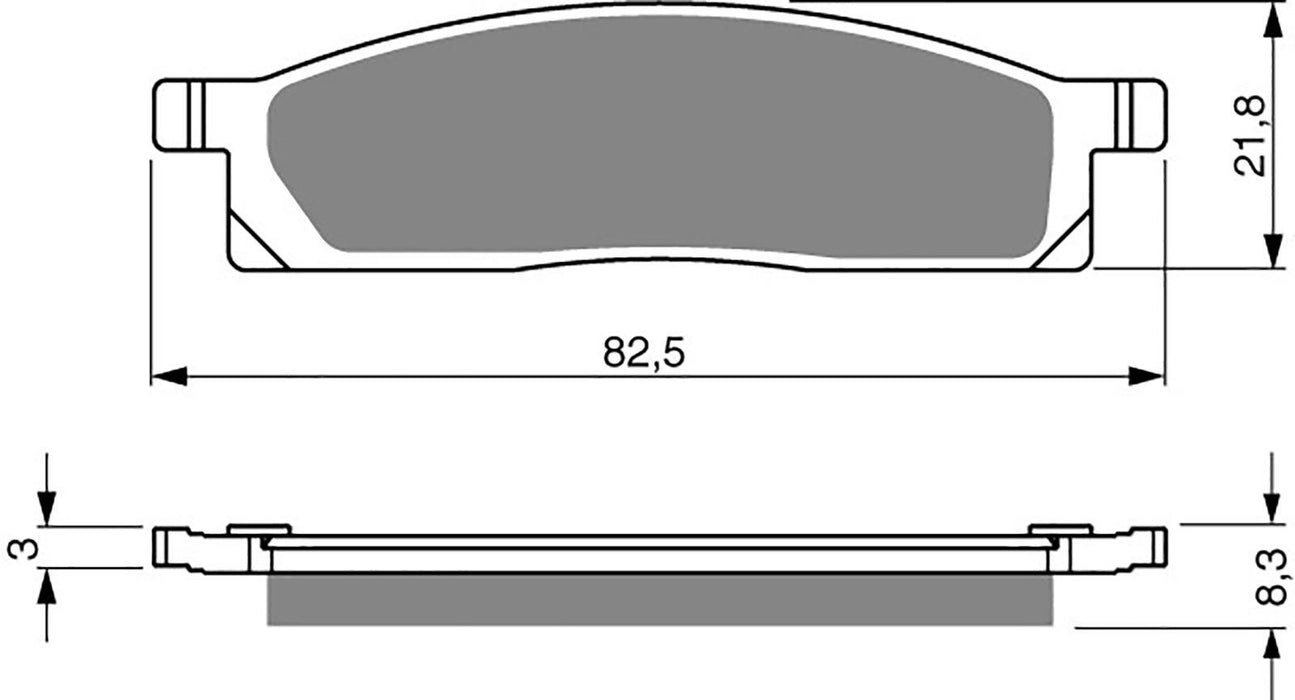 Front Right Goldfren Brake Pad Fits Yamaha TTR 125 LWB K/Start 19CR 2012