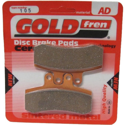 Front Right Goldfren Brake Pad Fits MZ Baghira 660 Street Moto 2001-2005