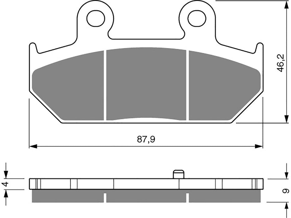 Rear Right Goldfren Brake Pad Fits Suzuki AN 650 K3 Burgman 2003