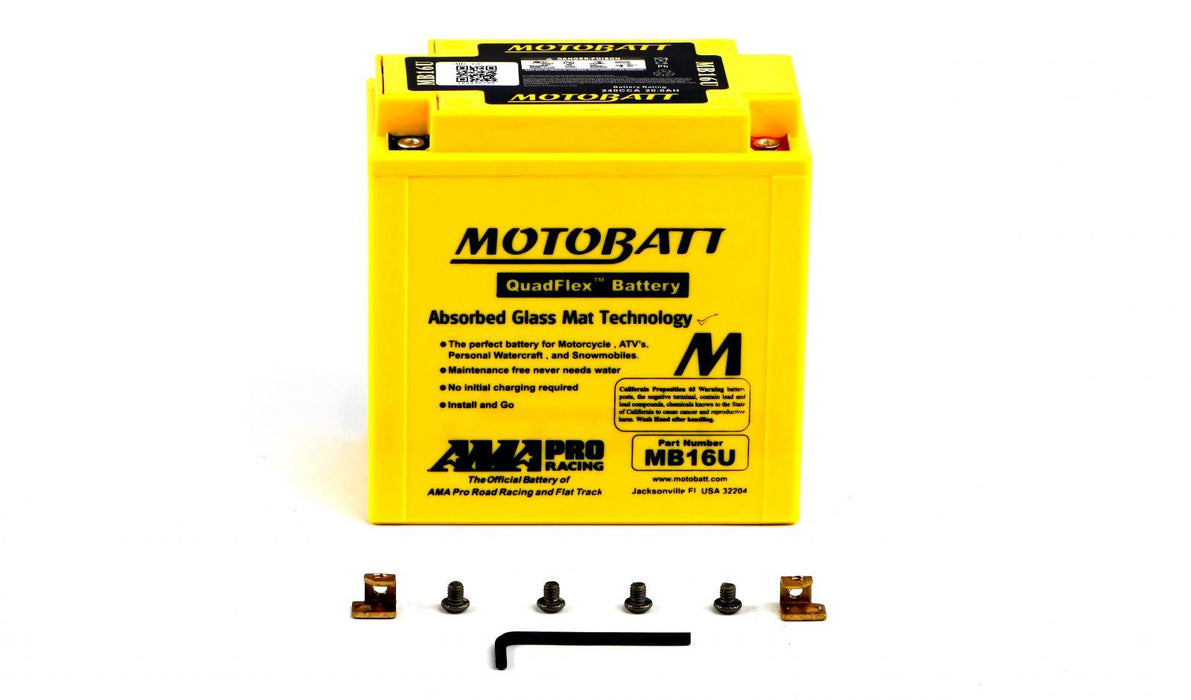 Motobatt Sealed Battery Fits  Suzuki VS 800 GL-Y Intruder VS52A MB16U 2000