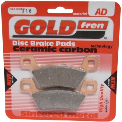 Front Right Goldfren Brake Pad Fits Kymco MXU 500 IRS 4x4 Quad 2009-2013