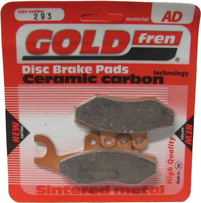 Rear Right Goldfren Brake Pad Fits Piaggio Beverly 250 Carb Model 2004-2007