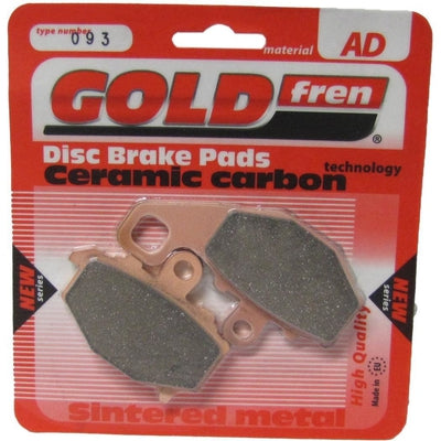 Rear Left Goldfren Brake Pad Fits Kawasaki Z 1000 ZR1000DAF Rea2010