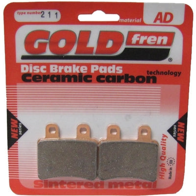 Rear Right Goldfren Brake Pad Fits Peugeot Geopolis 125 2007-2010