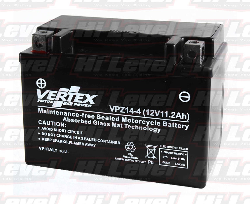 Vertex Battery Fits Yamaha FZ 1 Fazer Half Faired ABS 5D05 CTZ14-S 2009