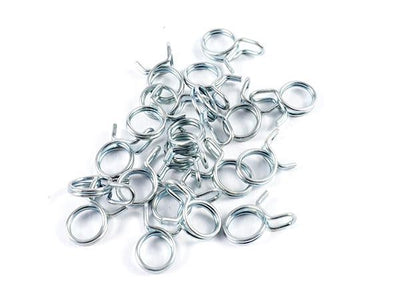 Mikalor 20X Petrol Pipe Clips 10mm Double Wire Type