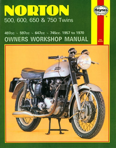 Haynes Manual Norton 500,600,650,750 Twins 57-70