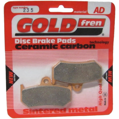 Goldfren-Bremsbelag hinten rechts, passend für MV Agusta F4-1000 998cc 2010