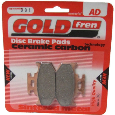 Rear Right Goldfren Brake Pad Fits Suzuki DR 350 L Trail Model 1990