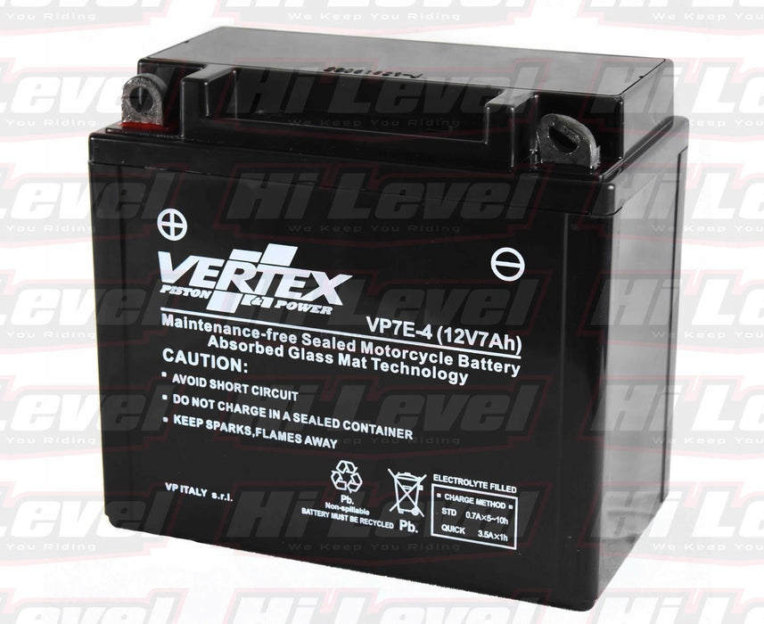 Vertex Motorcycle Battery Fits BSA Victor 500 441cc CB7-A 1964-1971