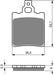 Rear Right Goldfren Brake Pad Fits Cagiva Cruiser 125cc 1987 – motorcycle part available from UK stock