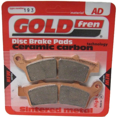 Front Right Goldfren Brake Pad Fits Peugeot Looxor 125 2003-2004