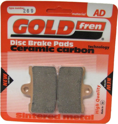 Front Right Goldfren Brake Pad Fits Buell 1125 CR 2009-2010
