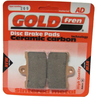 Front Right Goldfren Brake Pad Fits Buell XB 12 SCG Lightning 2009-2010
