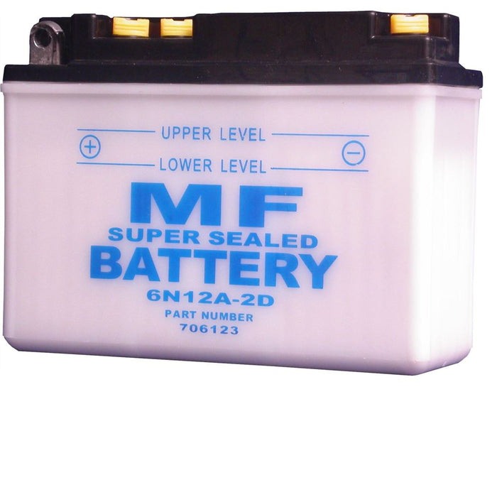 MF-Batterie 6N12A-2D (L:156mm x H:116mm x B:57mm)