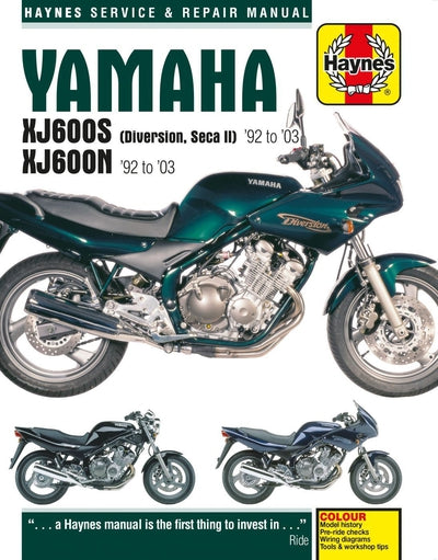 Haynes Manual Yamaha XJ600N, XJ600 Diversion 92-03