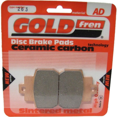 Rear Right Goldfren Brake Pad Fits Piaggio MP3 125 2008-2010