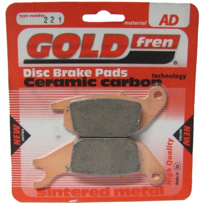Rear Right Goldfren Brake Pad Fits Honda XL 125 V9 Varadero 2009