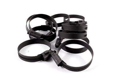 Mikalor 10X Stainless Steel Jubilee Hose Clips 40mm to 60mm (Black Finish)