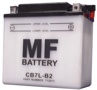 MF Battery CB7L-B2 (Sq Terminals) (L:135mm x H:132mm x W:76mm)