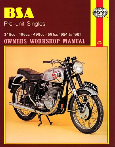 Haynes Manual BSA Pre-Unit Singles 54-61