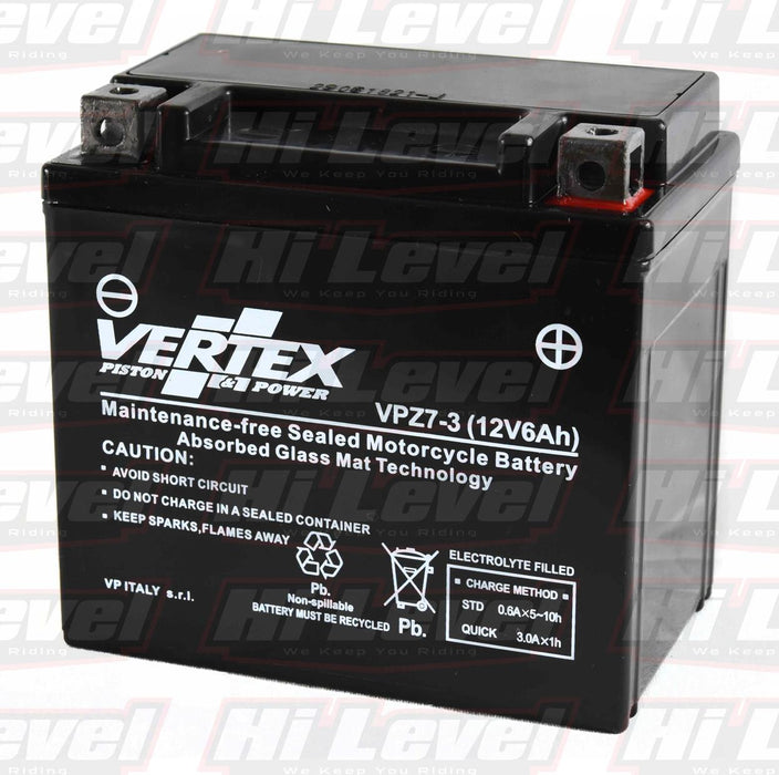 Vertex Motorcycle Battery Fits Honda CRF 450 X8 CTZ-7S 2008 – motorcycle part available from UK stock