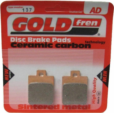Front Left Goldfren Brake Pad Fits Piaggio MP3 LT 250 ie 2009