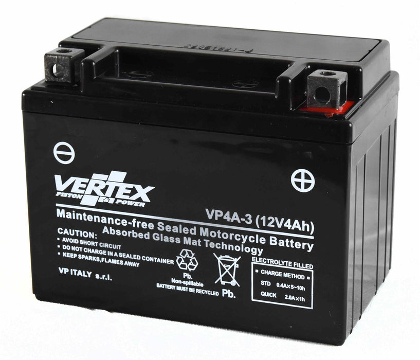 Vertex Motorcycle Battery Fits Rieju RS2 Pro 50cc CB4L-B 2006-2010 – motorcycle part available from UK stock