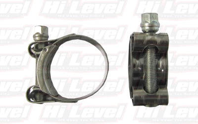 Mikalor 10X Exhaust Clamps 43-47mm All Stainless Steel inc Bolt