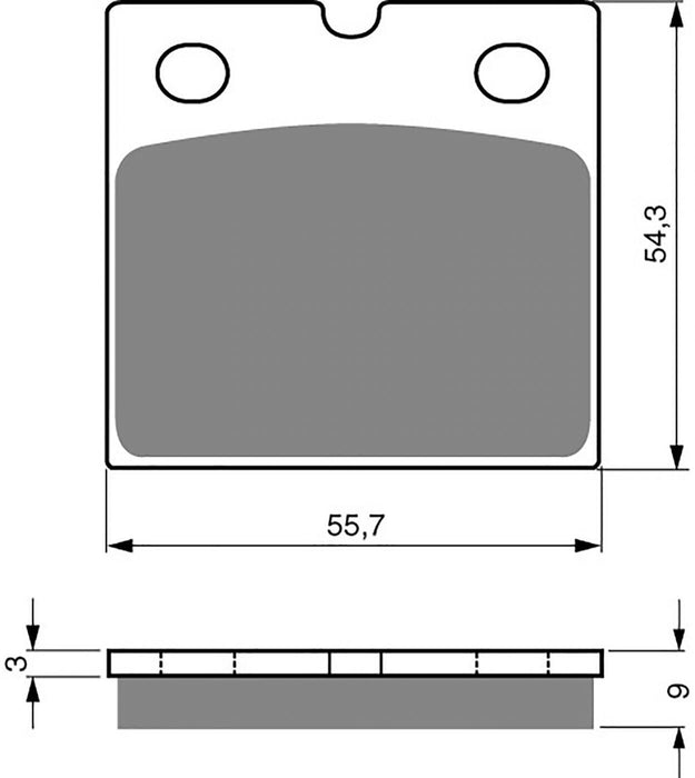 Front Right Goldfren Brake Pad Fits Moto Guzzi California 1100 1994-1995 – motorcycle part available from UK stock