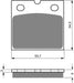 Front Right Goldfren Brake Pad Fits Moto Guzzi California 1100 1994-1995 – motorcycle part available from UK stock