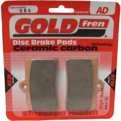 Front Left Goldfren Brake Pad Fits Norton F1 P55 Model 588cc 1990-1991