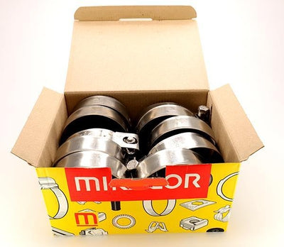 Mikalor 10X Exhaust Clamps 73-79mm All Stainless Steel inc Bolt