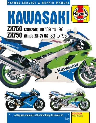 Haynes Manual Kawasaki ZXR750 (ZX750H,J,K,L,M) 89-96