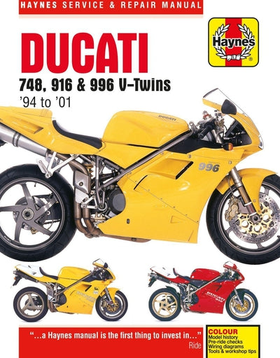 Haynes Manual Ducati 748,916 & 996 4-Valve V-Twins 94-01